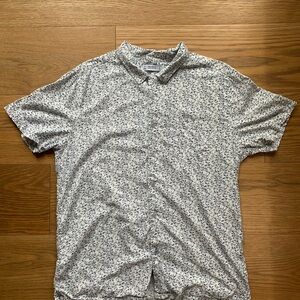 Men's White Patterned Shirt